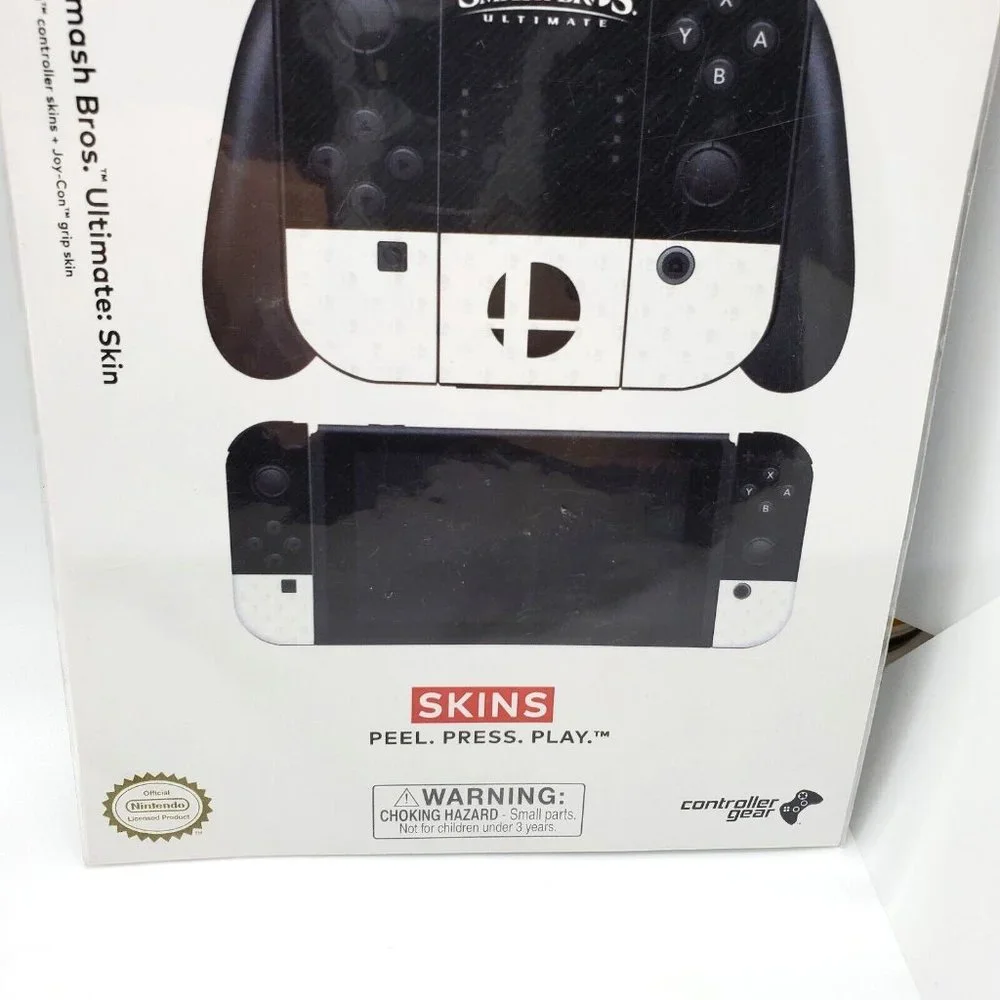 NEW Super Smash Bros Ultimate Promotional Skin & Sticker Set For Nintendo Switch